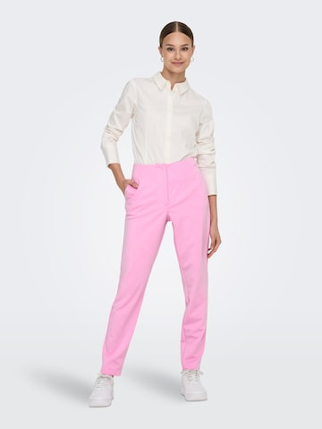 Coupe slim Pantalon 'JADA-MERLE' ONLY en rose