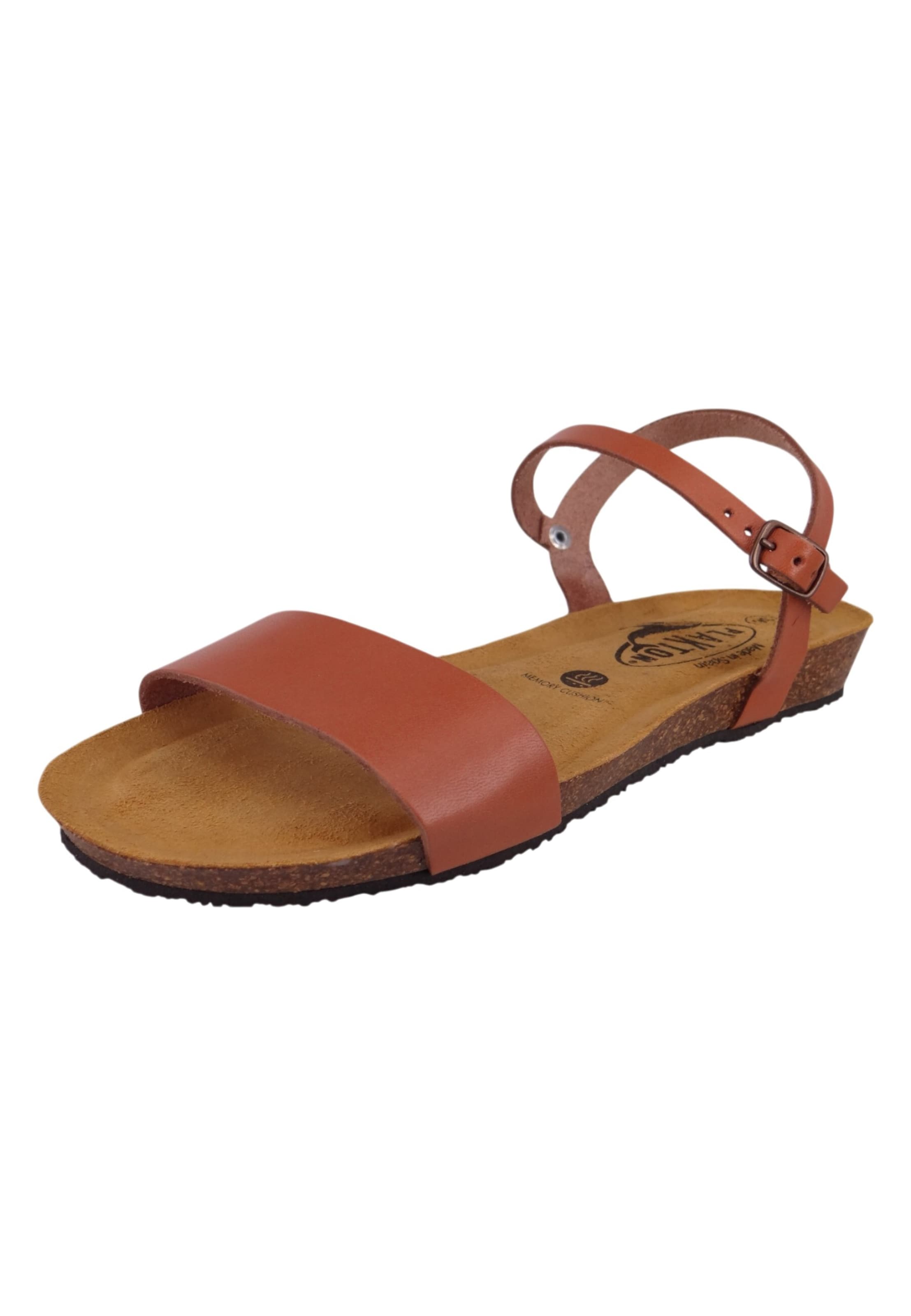 Plakton Sandales en marron, Vue avec produit