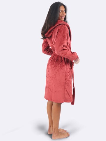 COZEE Nattlinne 'Red Dahlia Robe' i röd