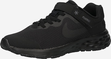 NIKE Athletic Shoes 'Revolution 6 FlyEase' in Black: front