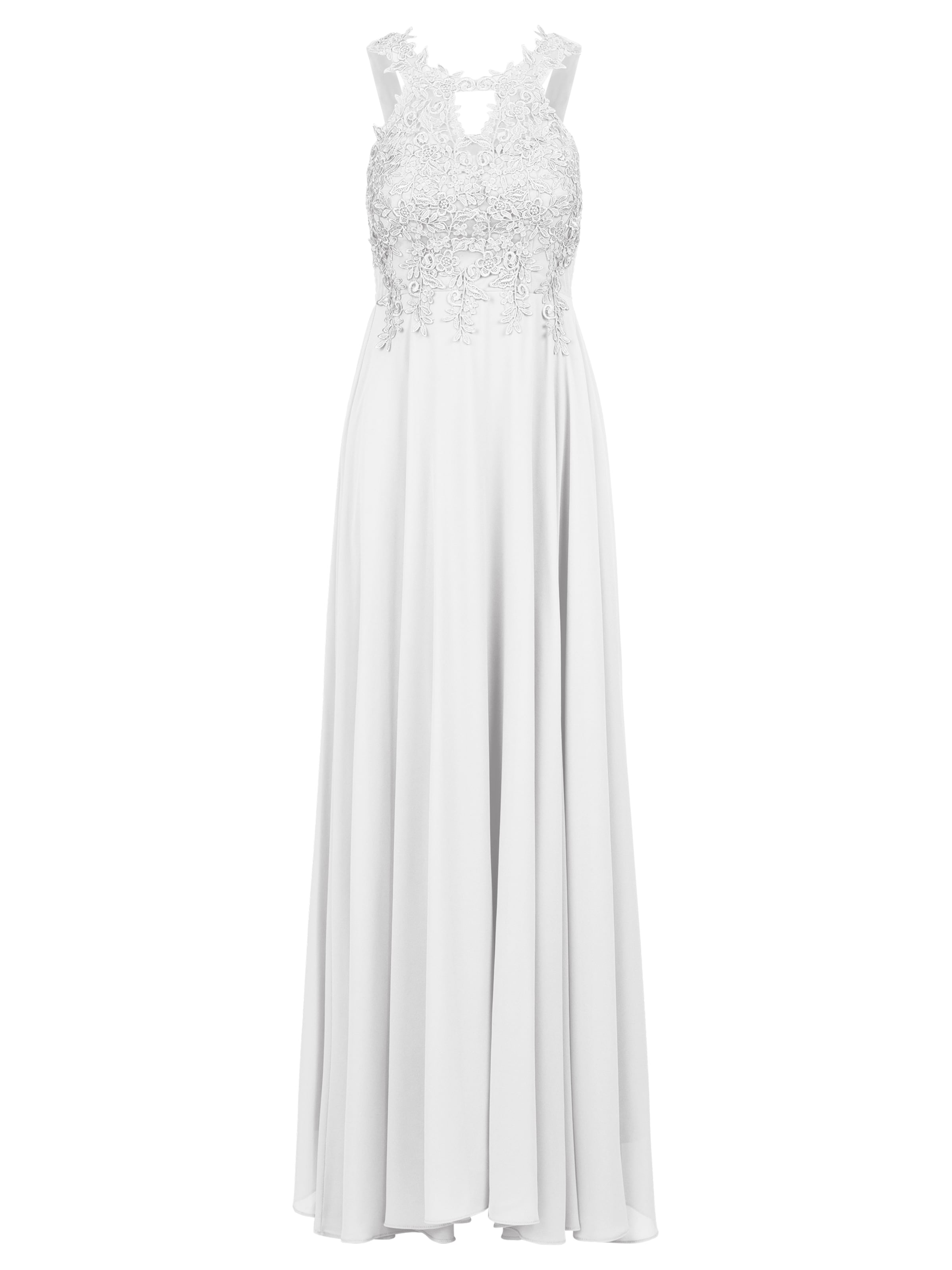 Kraimod Βραδινό φόρεμα σε λευκό: μπροστά