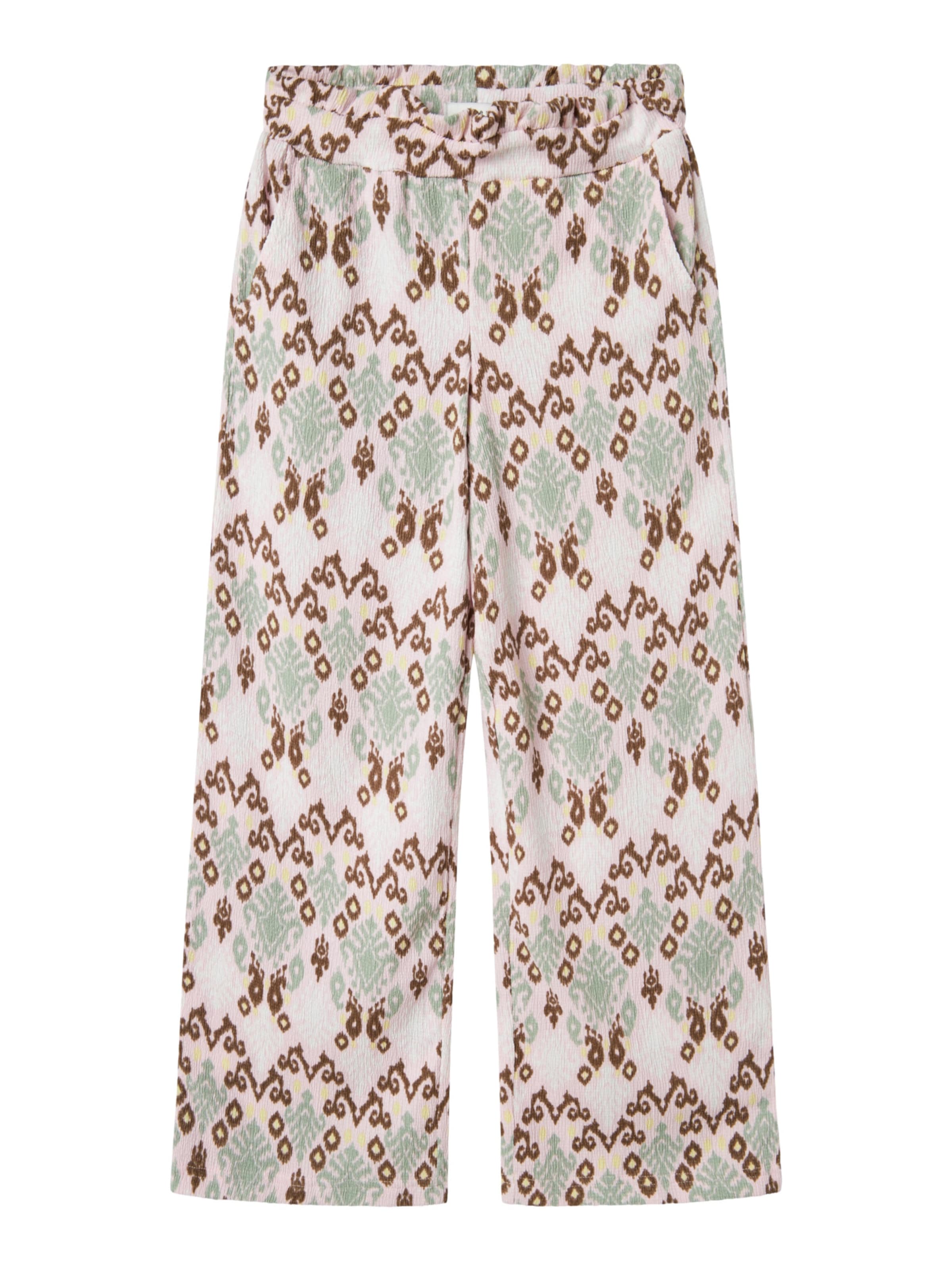 Wide Leg Pantalon 'Hamsa' NAME IT en violet : devant