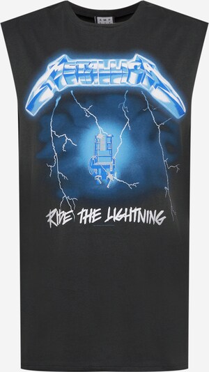 Tricou 'METALLICA - RIDE THE LIGHTNING' AMPLIFIED pe azuriu / albastru deschis / gri grafit / alb, Vizualizare produs