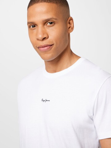 Pepe Jeans T-Shirt 'TYRIAN' in Weiß