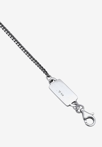 KUZZOI Halskette Basic Kette in Grau