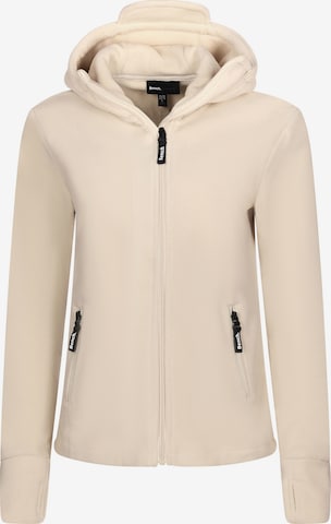 BENCH Fleecejacke 'Ninja' in Beige: Vorderseite
