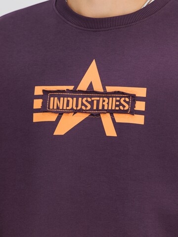 ALPHA INDUSTRIES Sweatshirt in Purple