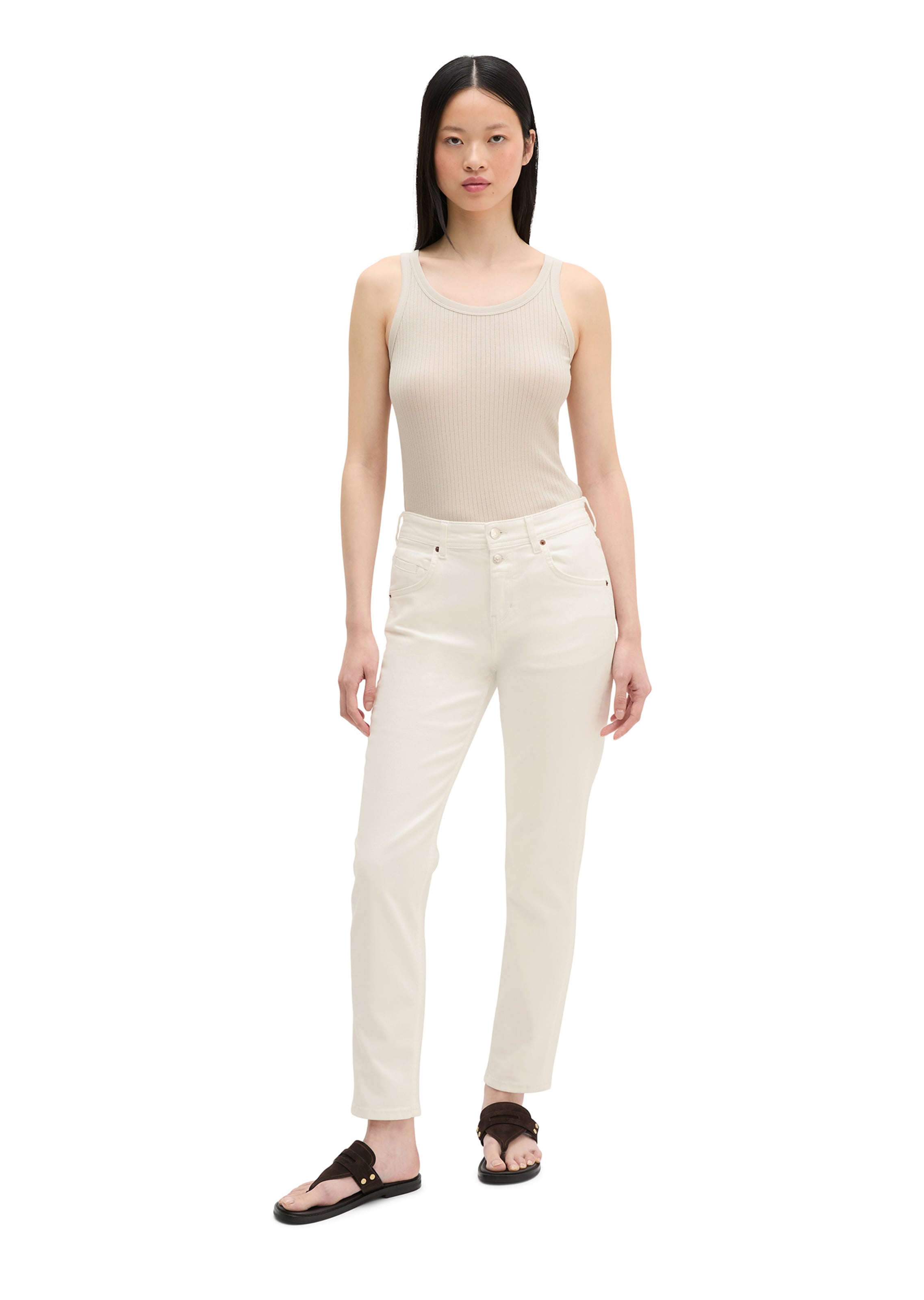 Marc O'Polo Loosefit Jeans 'Theda' in Weiß