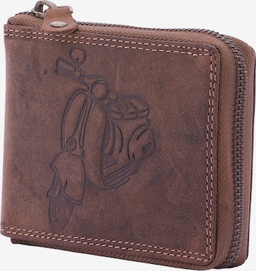 Porte-monnaies Sergio Valentini en marron : devant