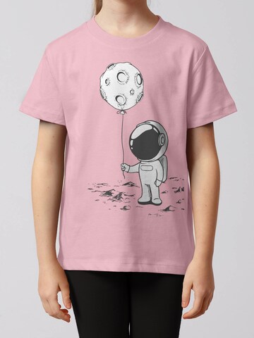 watabout.kids Shirt 'Kleiner Astronaut mit Luftballon' in Roze