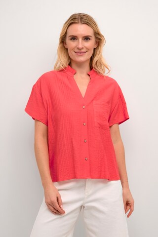 Cream Blouse 'Lori' in Red: front