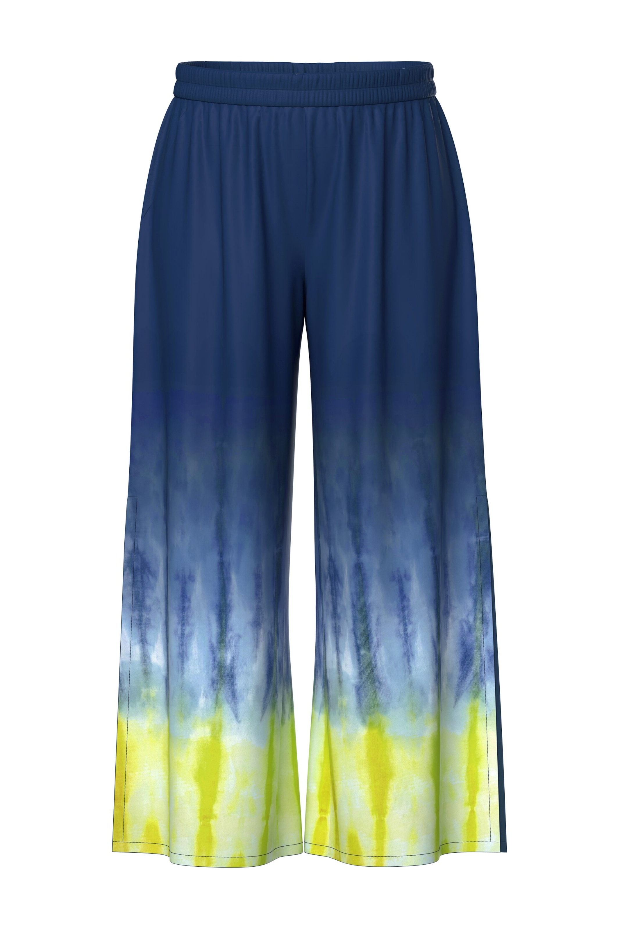 Ulla Popken Wide leg Trousers in Blue: front