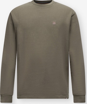 INDICODE JEANS Sweatshirt 'Zarside' in Green: front
