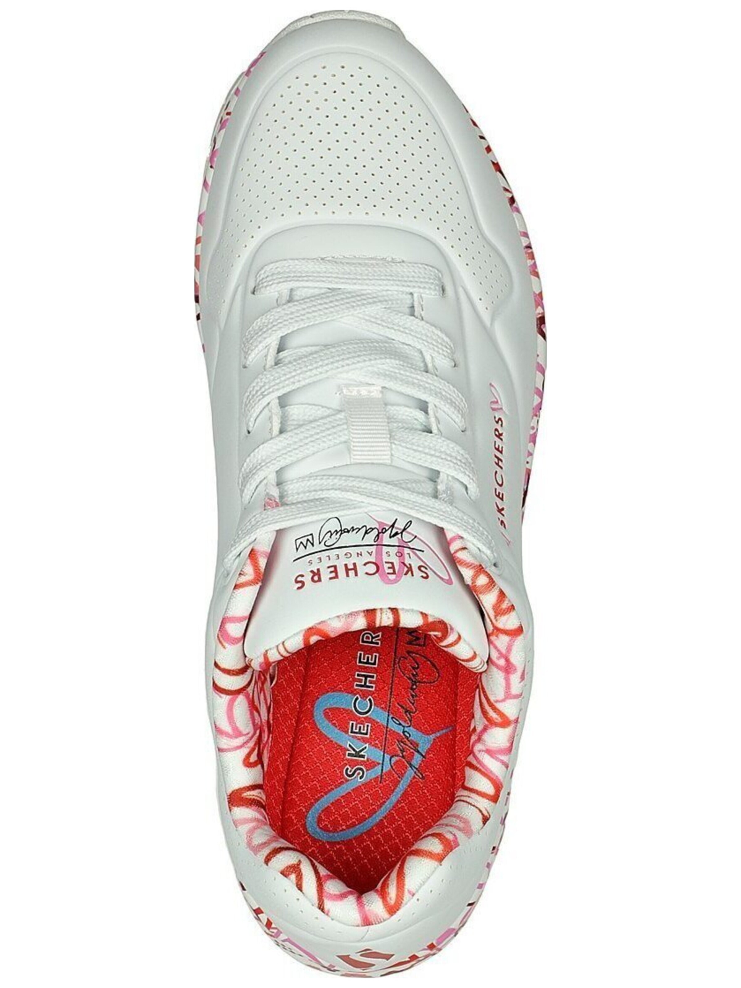 Sneaker bassa 'Uno-Loving Love' di SKECHERS in bianco