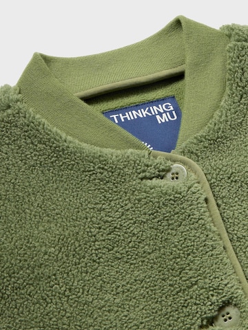 Thinking MU Knitted vest 'JAY' in Green