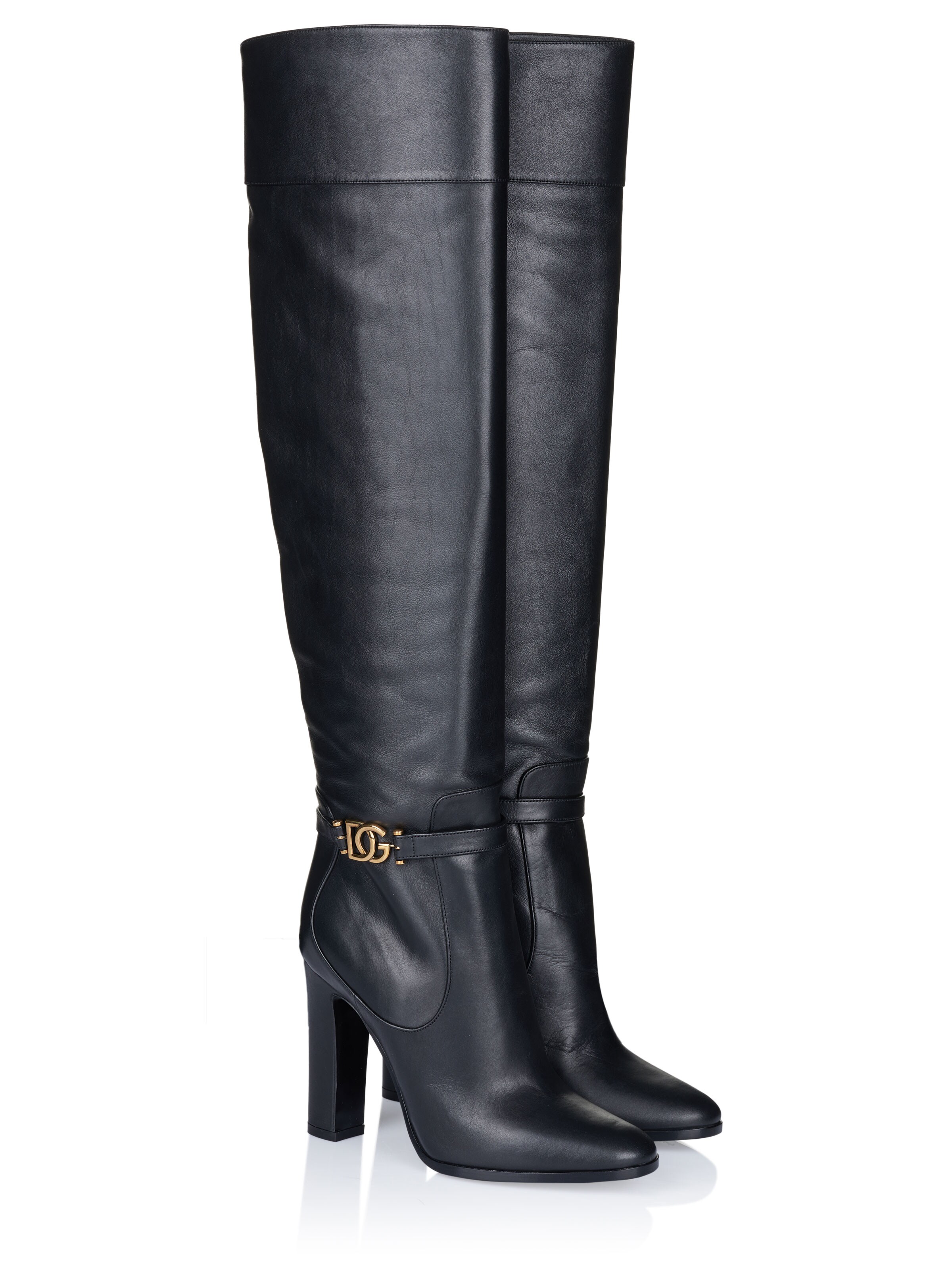 DOLCE & GABBANA Overknees 'Dolce & Gabbana Stiefel'‌‌‌‌‌‌‌ in Schwarz