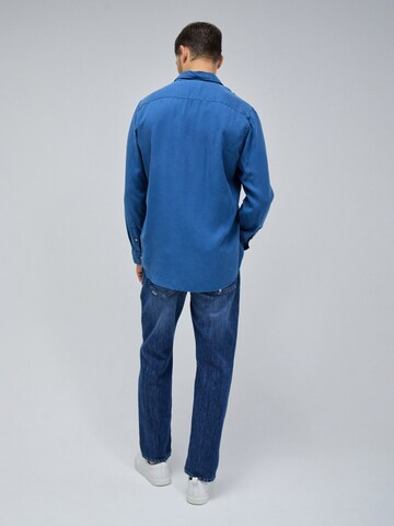Salsa Jeans Regular fit Overhemd in Blauw
