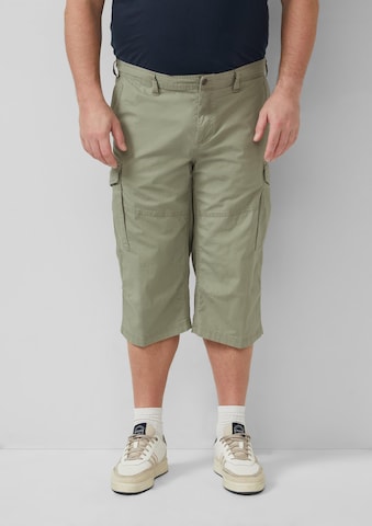 s.Oliver Men Big Sizes Regular Bermuda ' FILE ' in Grün: Vorderseite