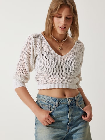 Happiness İstanbul Πουλόβερ σε μπεζ: μπροστά