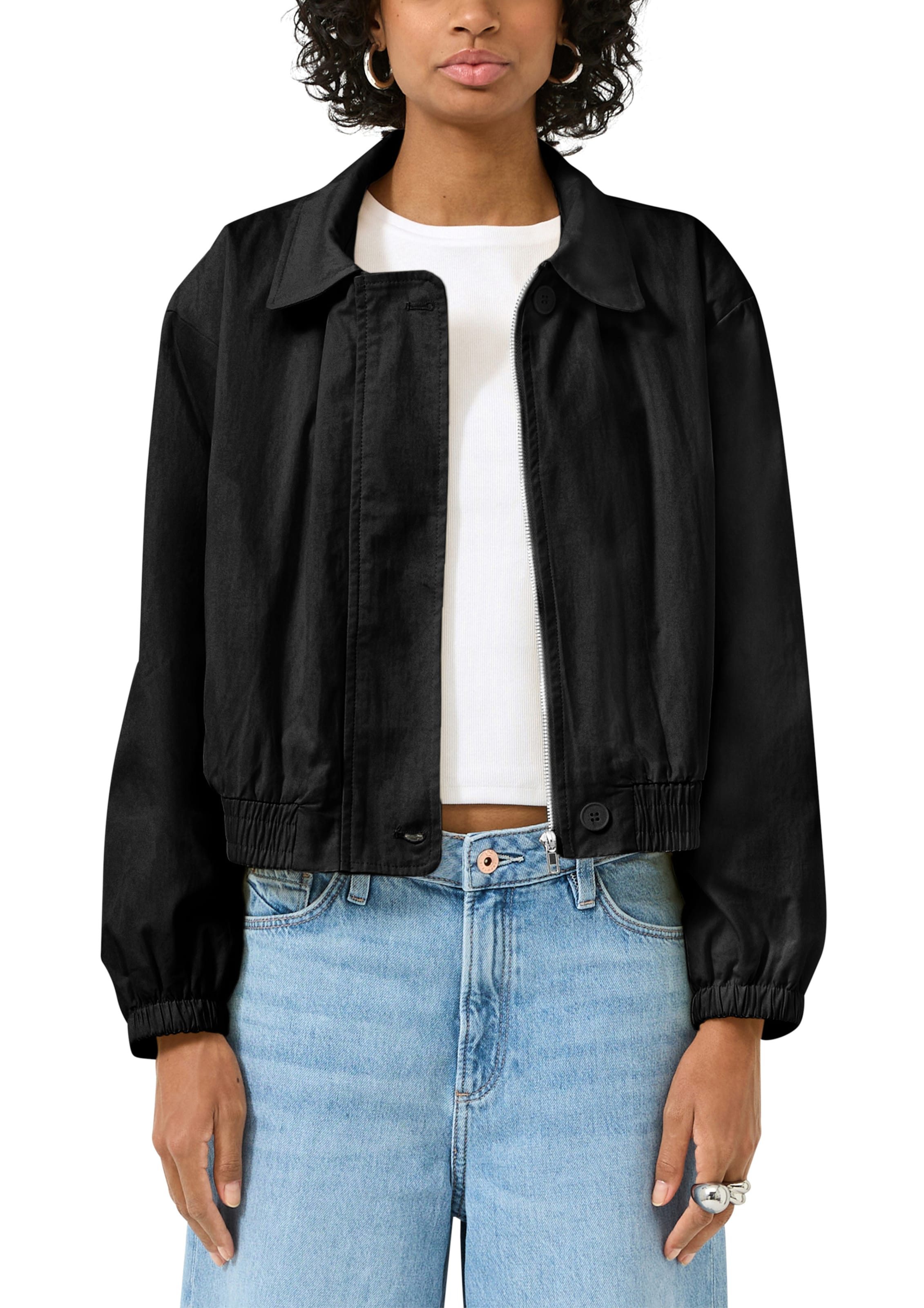 Veste mi-saison QS en noir