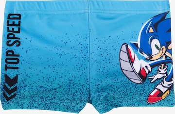 Sonic Swim Trunks 'The Hedgehog' in Blue: front