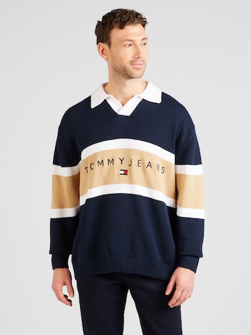 Tommy Jeans Pullover i blå: forside