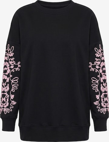 Studio Untold Sweatshirt in Schwarz: Vorderseite