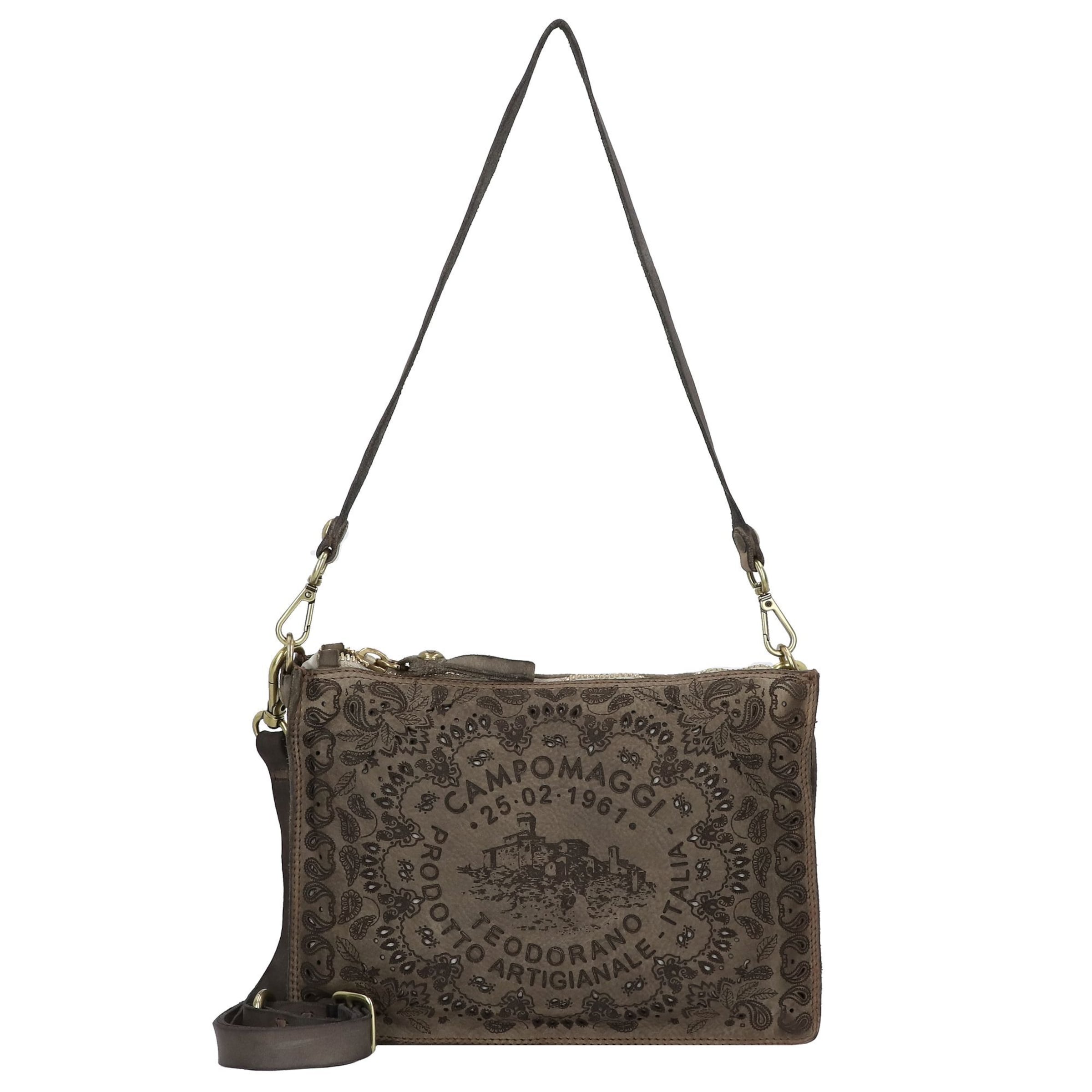 Campomaggi Schoudertas 'Eva' in Grijs: voorkant