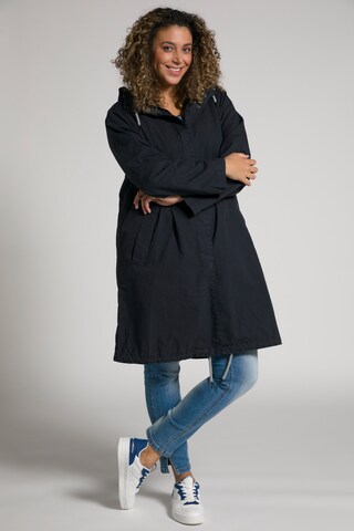Ulla Popken Between-Seasons Coat in Blue
