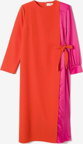 Robe Touche Prive en orange : devant