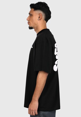 Dropsize Shirt 'Hustle Hard' in Zwart