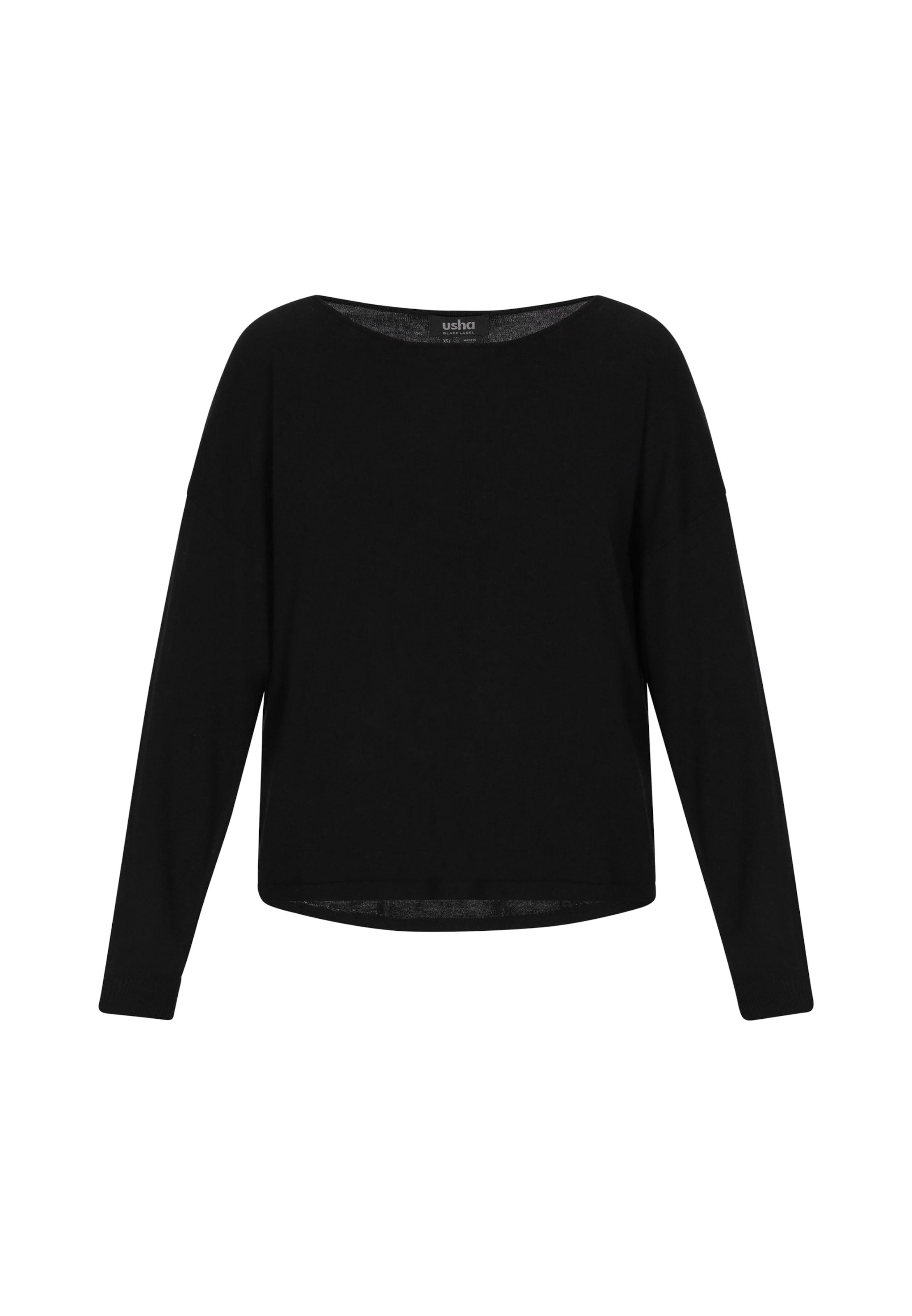 usha BLACK LABEL Svetr – černá: přední strana