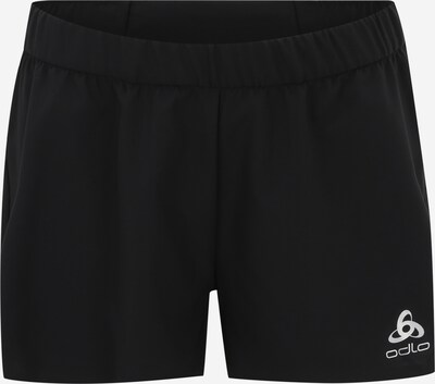 Pantaloni sport ODLO pe negru / alb, Vizualizare produs
