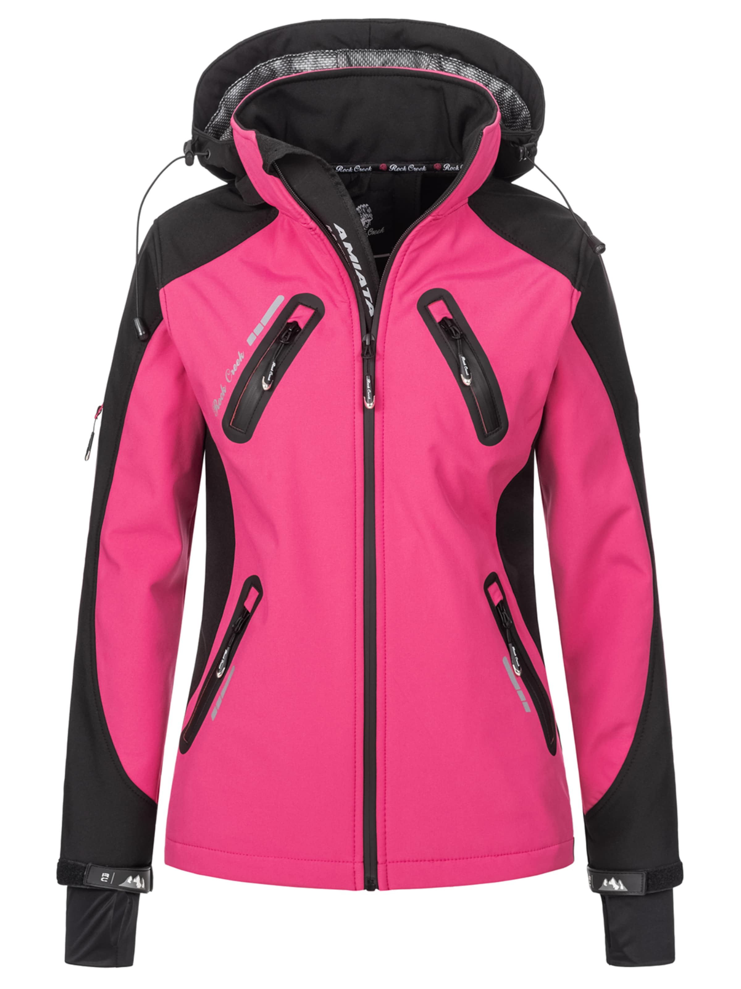 Rock Creek Outdoorjacke in Pink: Vorderseite