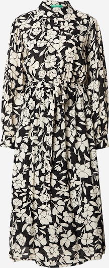 Palaidinės tipo suknelė iš UNITED COLORS OF BENETTON, spalva – nebalintos drobės spalva / juoda, Prekių apžvalga