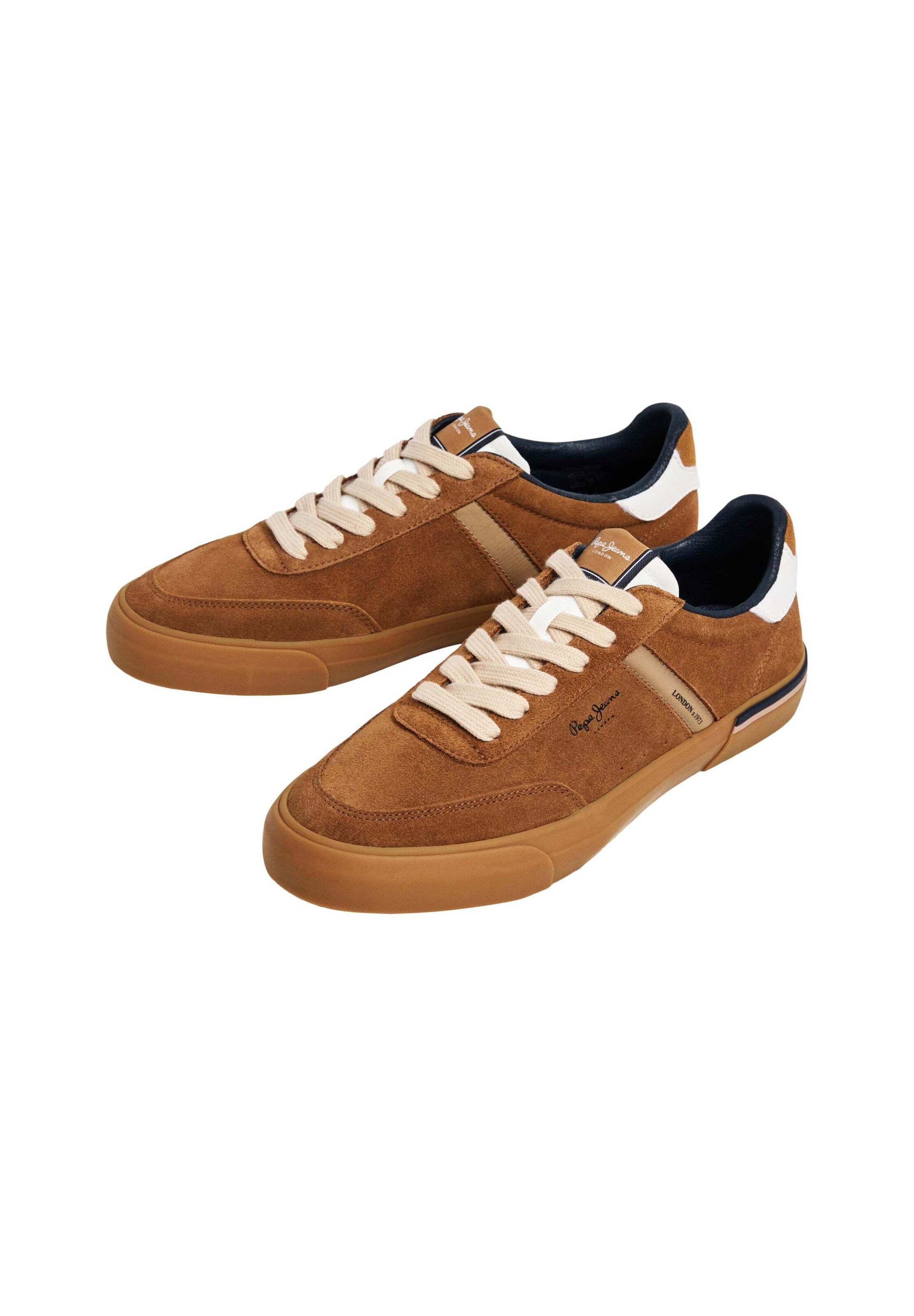 Pepe Jeans Sneakers laag 'Kenton Suede' in Beige