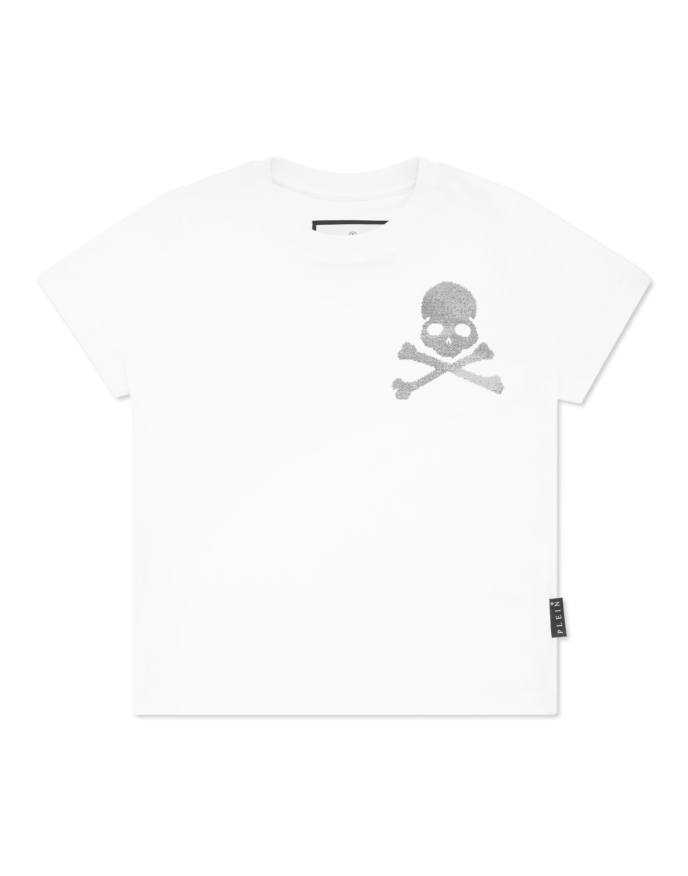 Philipp Plein Shirt 'Skull' in Wit: voorkant