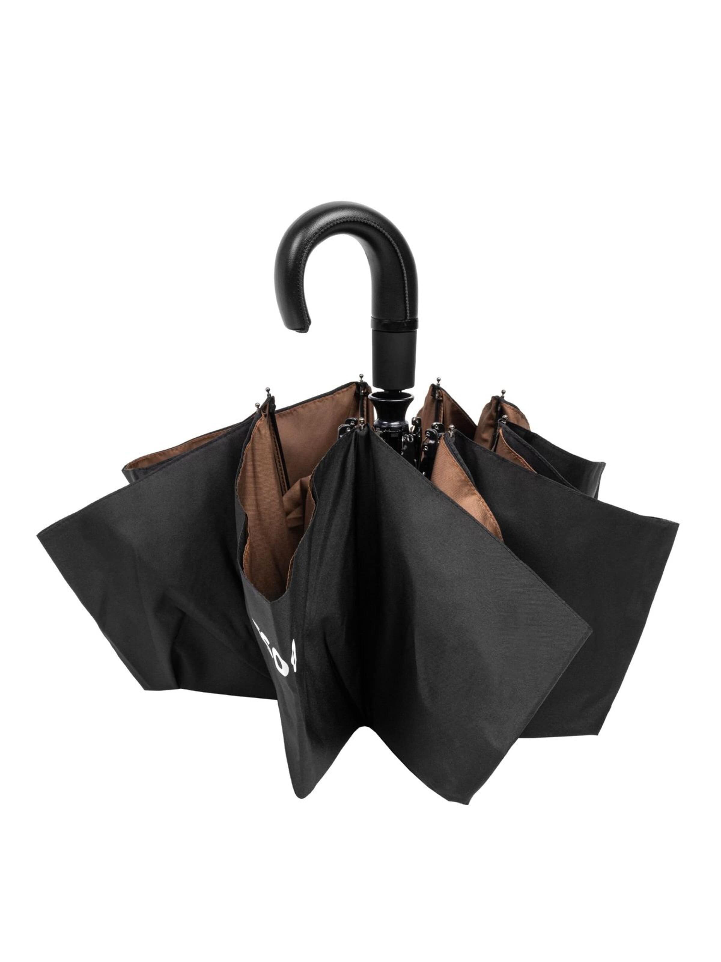 Parapluie 'Pocket umbrella Iconic Black' BOSS en noir