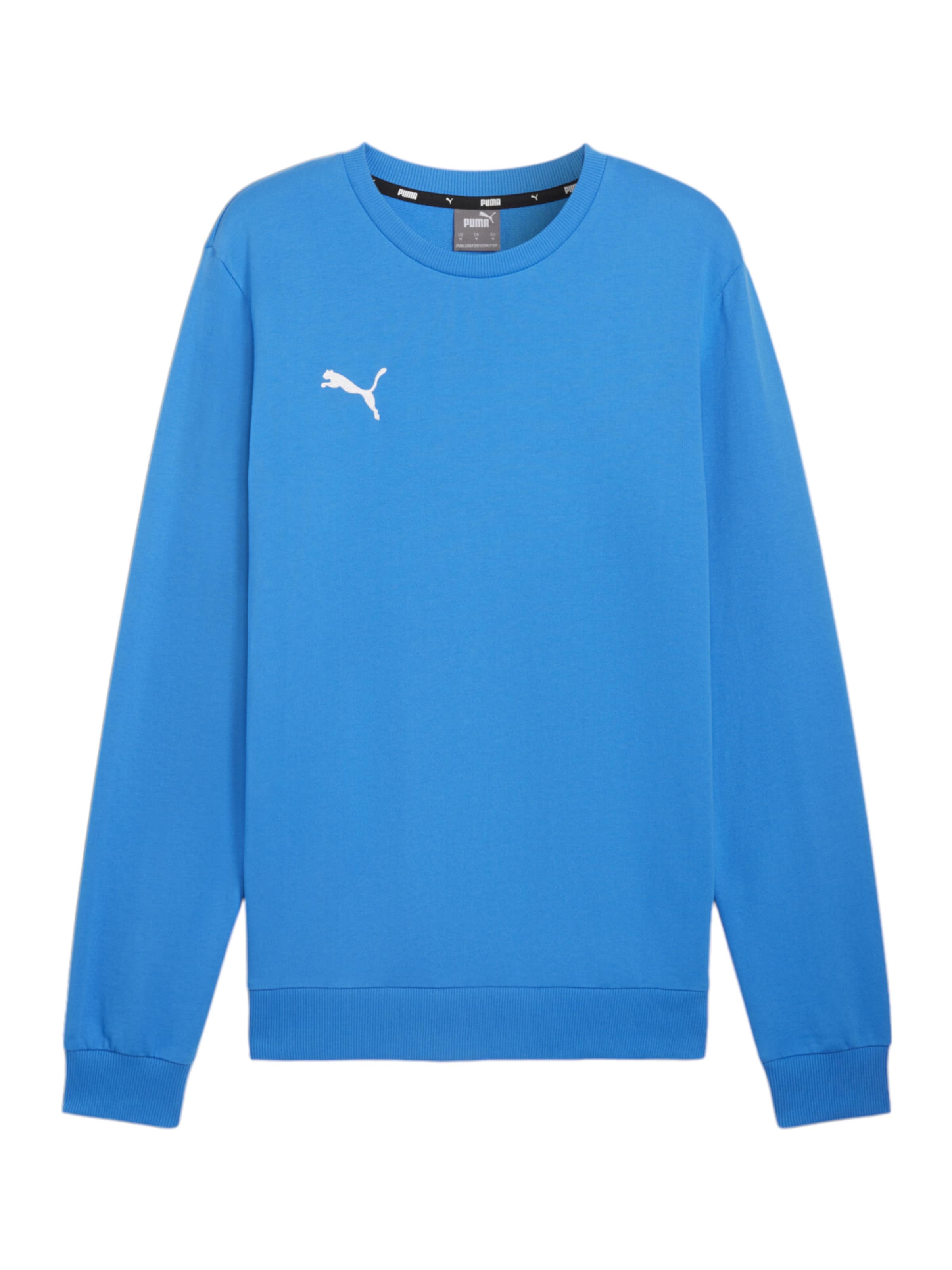 PUMA Sports sweatshirt 'TeamGoal' in Blue: front