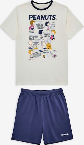 Gisela Rövid pizsama - fehér: elől