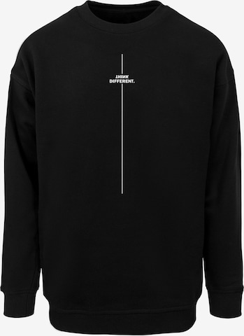 Felpa 'Think Different' di Merchcode in nero: frontale