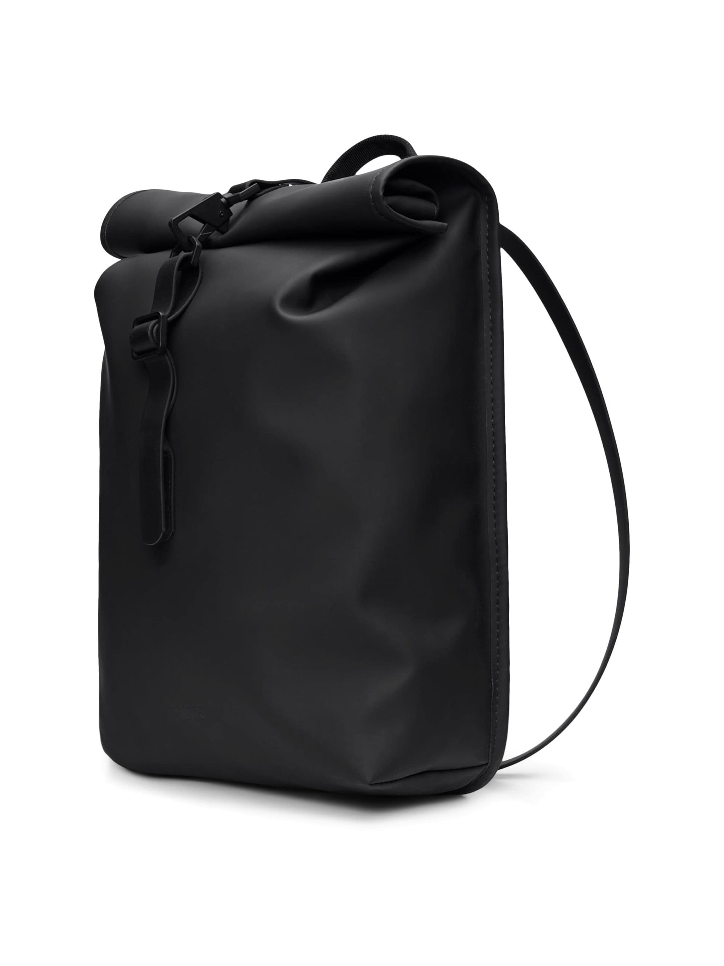RAINS Rucksack 'Rolltop'‌‌‌‌‌ in Schwarz