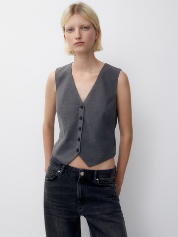 Gilet da completo di Pull&Bear in grigio: frontale