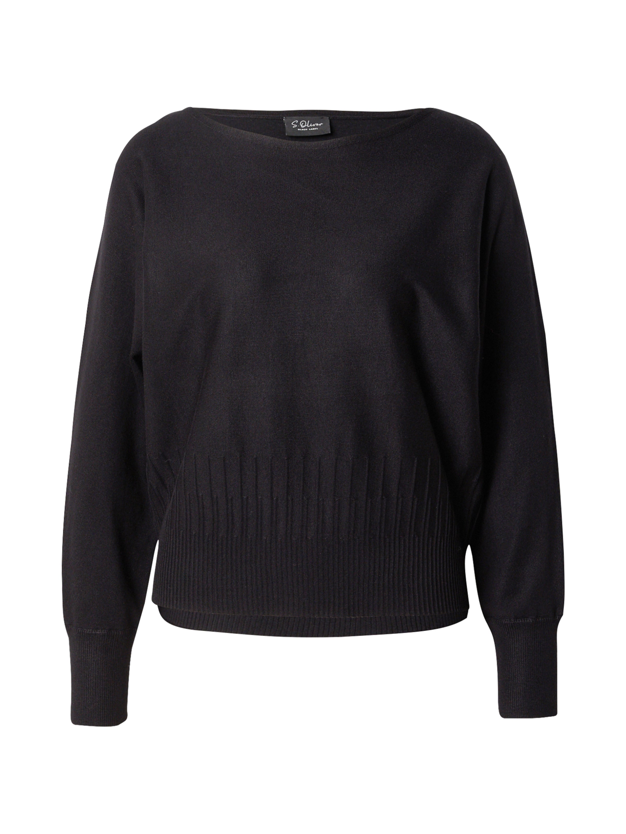 s.Oliver BLACK LABEL Sweater in Black: front
