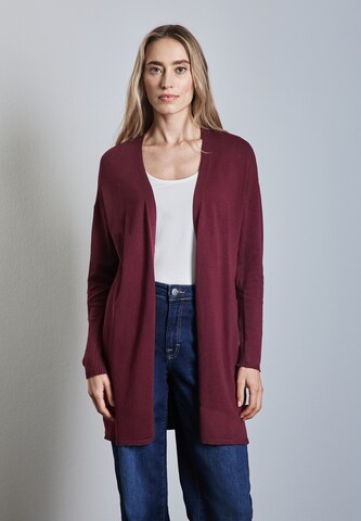 STREET ONE Langer Cardigan in Rot: Vorderseite