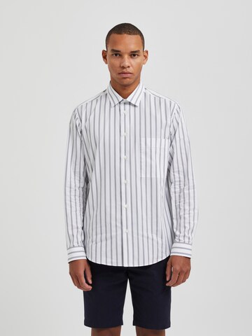Bertoni Regular fit Button Up Shirt 'Odin' in Grey: front