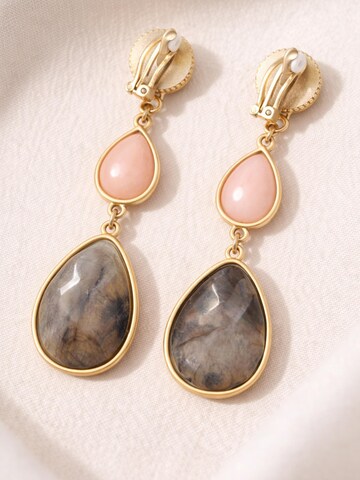 COLLEZIONE ALESSANDRO Earrings 'Svea' in Brown