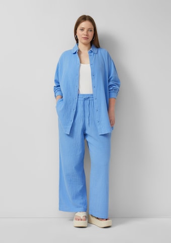 Chemisier QS en bleu : devant