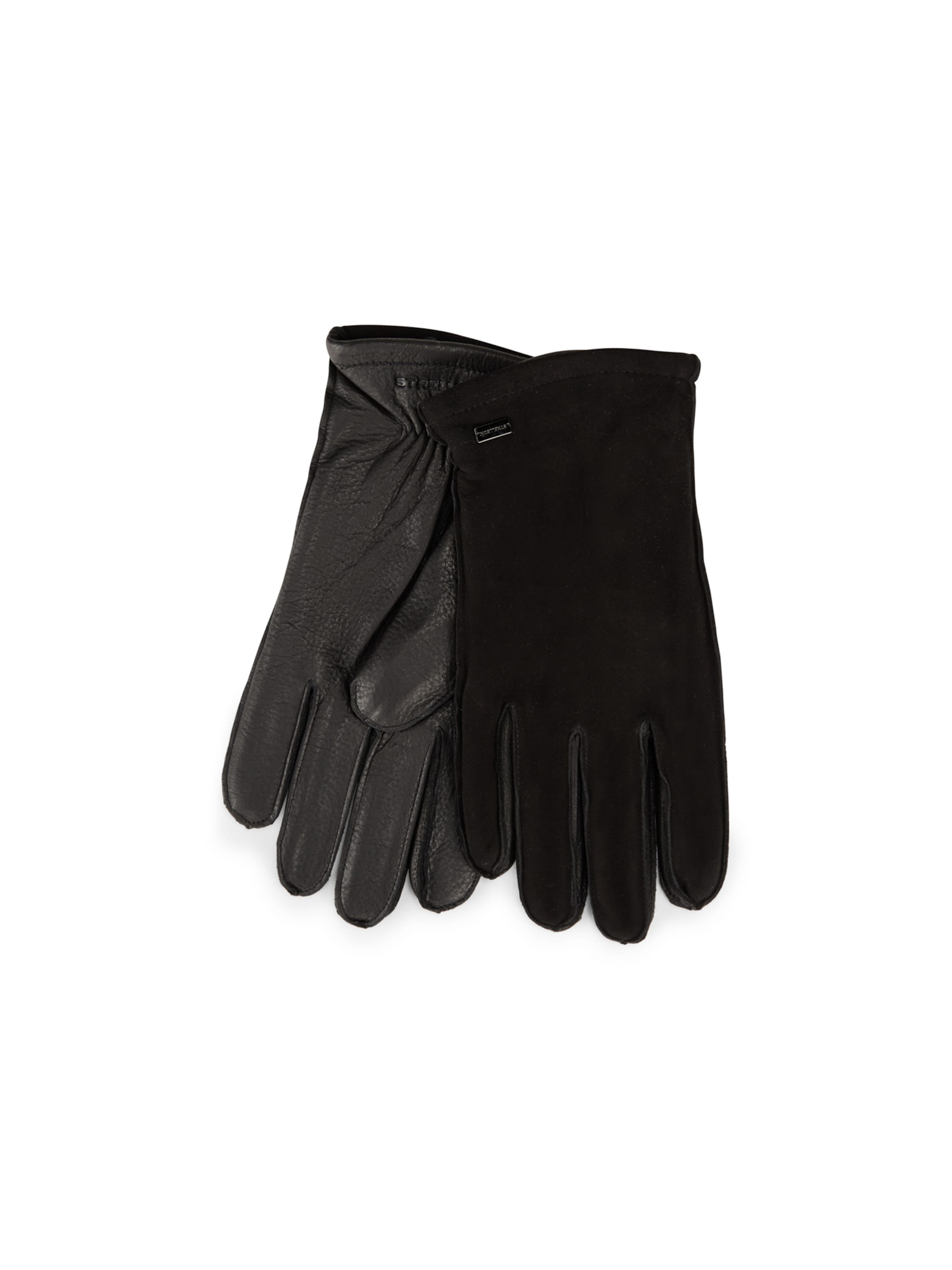 STRELLSON Vingerhandschoenen in Zwart: voorkant