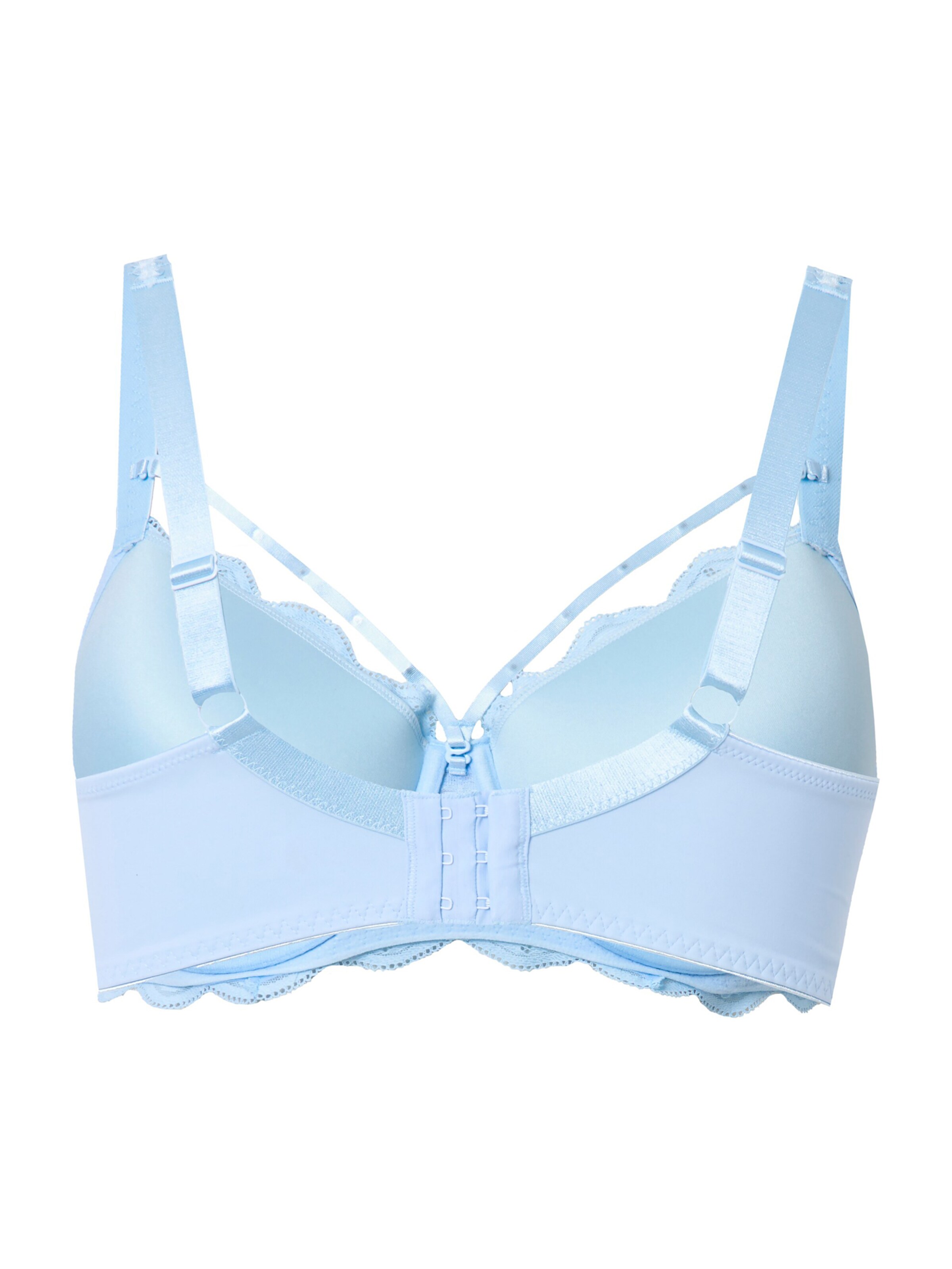 zils Ulla Popken T-krekla Krūšturis